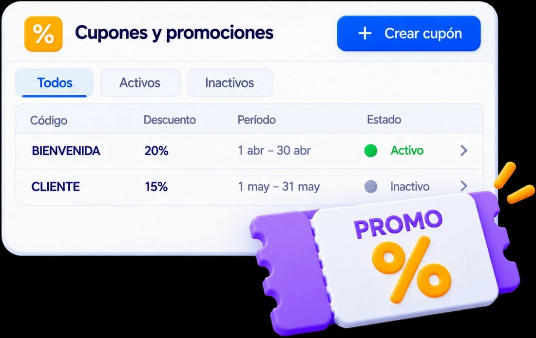 Cupones y promociones
